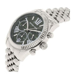 Michael Kors Lexington Quartz Green Dial Silver Steel Strap Watch For Women - MK6222 Authentic Buy Shop Now