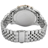 Michael Kors Lexington Chronograph Blue Dial Silver Steel Strap Watch For Men - MK8689 Authentic Buy Shop Now