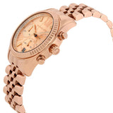 Michael Kors Lexington Purple Dial Rose Gold Steel Strap Watch For Women - MK6207 Authentic Buy Shop Now