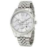 Michael Kors Lexington Silver Dial Silver Steel Strap Watch for Men - MK8405 Authentic Buy Shop Now