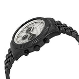 Michael Kors Lexington Chronograph Crystals Silver Dial Black Steel Strap Watch for Men - MK8605 Authentic Buy Shop Now