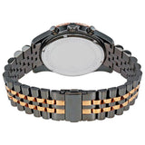 Michael Kors Lexington Chronograph Black Dial Two Tone Steel Strap Watch for Men - MK8561 Authentic Buy Shop Now