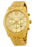 Michael Kors Lexington Gold Dial Gold Steel Strap Watch for Men - MK8281 Authentic Buy Shop Now