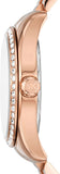 Michael Kors Lexington White Dial Rose Gold Steel Strap Watch for Women - MK1088 Authentic Buy Shop Now