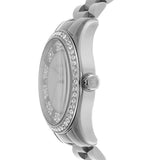 Michael Kors Lexington Lux Three Hand Mother of Pearl Silver Dial Silver Steel Strap Watch for Women - MK7445 Authentic Buy Shop Now