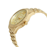 Michael Kors Lexington Quartz Gold Dial Gold Steel Strap Watch For Men - MK8947 Authentic Buy Shop Now
