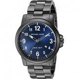 Michael Kors Paxton Analog Blue Dial Grey Steel Strap Watch For Men - MK8499 Authentic Buy Shop Now