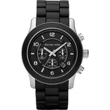 Michael Kors Runway Black Dial Black Rubber Strap Watch for Men - MK8107 Authentic Buy Shop Now