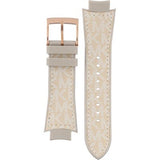 Michael Kors Sidney Chronograph White Dial Beige Leather Strap Watch For Women - MK6949 Authentic Buy Shop Now