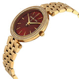 Michael Kors Darci Amber Dial Gold Steel Strap Watch for Women - MK3408 Authentic Buy Shop Now