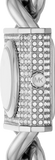 Michael Kors Chain Lock Pave Silver Dial Silver Steel Strap Watch For Women - MK4718 Authentic Buy Shop Now
