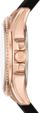 Michael Kors Mini Pilot Black Dial Black Silicone Strap Watch For Women - MK7373 Authentic Buy Shop Now
