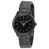 Michael Kors Mini Slim Runway Black Dial Black Steel Strap Watch for Women - MK3587 Authentic Buy Shop Now