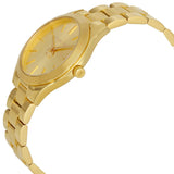Michael Kors Mini Runway Slim Gold Dial Gold Steel Strap Watch for Women - MK3512 Authentic Buy Shop Now