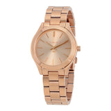 Michael Kors Norie Rose Gold Dial Rose Gold Steel Strap Watch for Women - MK3561 Authentic Buy Shop Now