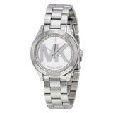 Michael Kors Mini Slim Runway Silver Dial Silver Steel Strap Watch for Women - MK3548 Authentic Buy Shop Now