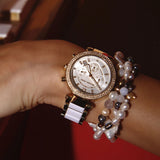 Michael Kors Parker White Dial Two Tone Steel Strap Watch for Women - MK6119 Authentic Buy Shop Now