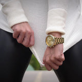 Michael Kors Brinkley Diamonds Gold Dial Gold Steel Strap Watch for Women - MK6187 Authentic Buy Shop Now