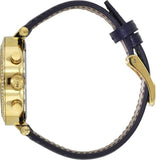 Michael Kors Parker Gold Dial Blue Leather Strap Watch for Women - MK2280 Authentic Buy Shop Now