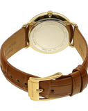 Michael Kors Jaryn Quartz Gold Dial Brown Leather Strap Watch For Women - MK2496 Authentic Buy Shop Now