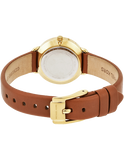 Michael Kors Portia Quartz White Dial Brown Leather Strap Watch For Women - MK2734 Authentic Buy Shop Now