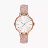 Michael Kors Pyper Quartz Silver Dial Pink Leather Strap Watch for Women - MK2947 Authentic Buy Shop Now