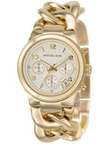 Michael Kors Runway Twist Gold Dial Gold Stainless Steel Strap Watch for Women - MK3131 Authentic Buy Shop Now