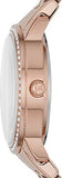 Michael Kors Argyle Quartz Rose Gold Dial Rose Gold Steel Strap Watch For Women - MK3156 Authentic Buy Shop Now