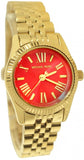 Michael Kors Lexington Quartz Orange Dial Gold Steel Strap Watch For Women - MK3284 Authentic Buy Shop Now