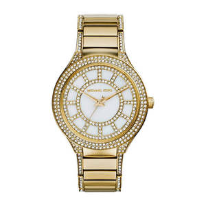 Michael Kors Kerry Mother of Pearl Dial Gold Steel Strap Watch for Women - MK3312 Authentic Buy Shop Now