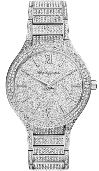 Michael Kors Kerry Crystal Pave Silver Dial Silver Steel Strap Watch For Women - MK3359 Authentic Buy Shop Now