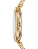 Michael Kors Darci Amber Dial Gold Steel Strap Watch for Women - MK3408 Authentic Buy Shop Now