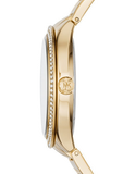 Michael Kors Kerry Green Dial Gold Steel Strap Watch for Women - MK3409 Authentic Buy Shop Now