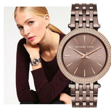 Michael Kors Darci Quartz Brown Dial Brown Steel Strap Watch For Women - MK3416 Authentic Buy Shop Now