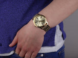 Michael Kors Hartman Quartz Gold Dial Gold Steel Strap Watch For Women - MK3490 Authentic Buy Shop Now
