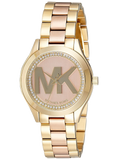 Michael Kors Mini Slim Runway Rose Gold Dial Two Tone Steel Strap Watch for Women - MK3650 Authentic Buy Shop Now