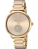 Michael Kors Portia Rose Gold Dial Two Tone Steel Strap Watch for Women - MK3706 Authentic Buy Shop Now