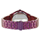 Michael Kors Lauryn Black Dial Purple Steel Strap Watch for Women - MK3724 Authentic Buy Shop Now