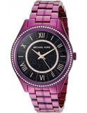 Michael Kors Lauryn Black Dial Purple Steel Strap Watch for Women - MK3724 Authentic Buy Shop Now