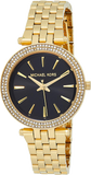 Michael Kors Mini Darci Quartz Black Dial Gold Steel Strap Watch For Women - MK3738 Authentic Buy Shop Now