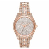Michael Kors Lauryn Crystals Rose Gold Dial Rose Gold Steel Strap Watch For Women - MK3931 Authentic Buy Shop Now