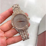 Michael Kors Lauryn Crystals Rose Gold Dial Rose Gold Steel Strap Watch For Women - MK3931 Authentic Buy Shop Now