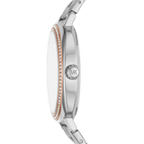 Michael Kors Nia Quartz Silver Dial Silver Steel Strap Watch For Women - MK3988 Authentic Buy Shop Now