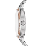Michael Kors Nia Quartz Silver Dial Silver Steel Strap Watch For Women - MK3988 Authentic Buy Shop Now
