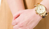 Michael Kors Runway Gold Dial Two Tone Steel Strap Watch for Women - MK4222 Authentic Buy Shop Now