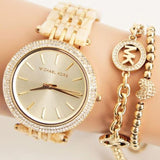 Michael Kors Darci Gold Dial Gold Steel Strap Watch for Women - MK4325 Authentic Buy Shop Now