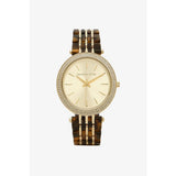 Michael Kors Darci Gold Dial Brown Two Tone Steel Strap Watch for Women - MK4326 Authentic Buy Shop Now