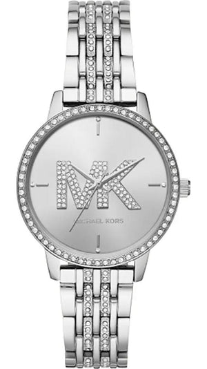 Michael Kors Melissa Quartz Silver Dial Silver Steel Strap Watch for Women - MK4370 Authentic Buy Shop Now