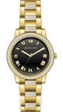 Michael Kors Tibby Multifunction Analog Black Dial Gold Steel Strap Watch for Women - MK4684 Authentic Buy Shop Now