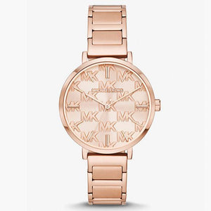 Michael Kors Addyson Quartz Rose Gold Dial Rose Gold Steel Strap Watch for Women - MK4713 Authentic Buy Shop Now